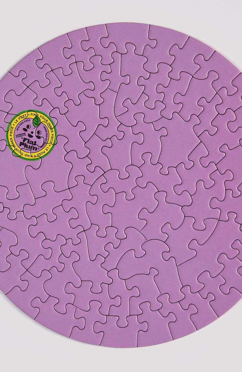 Le Puzz Flat Plum 81 Piece Mini Jigsaw Puzzle, Alternate, color, NO COLOR