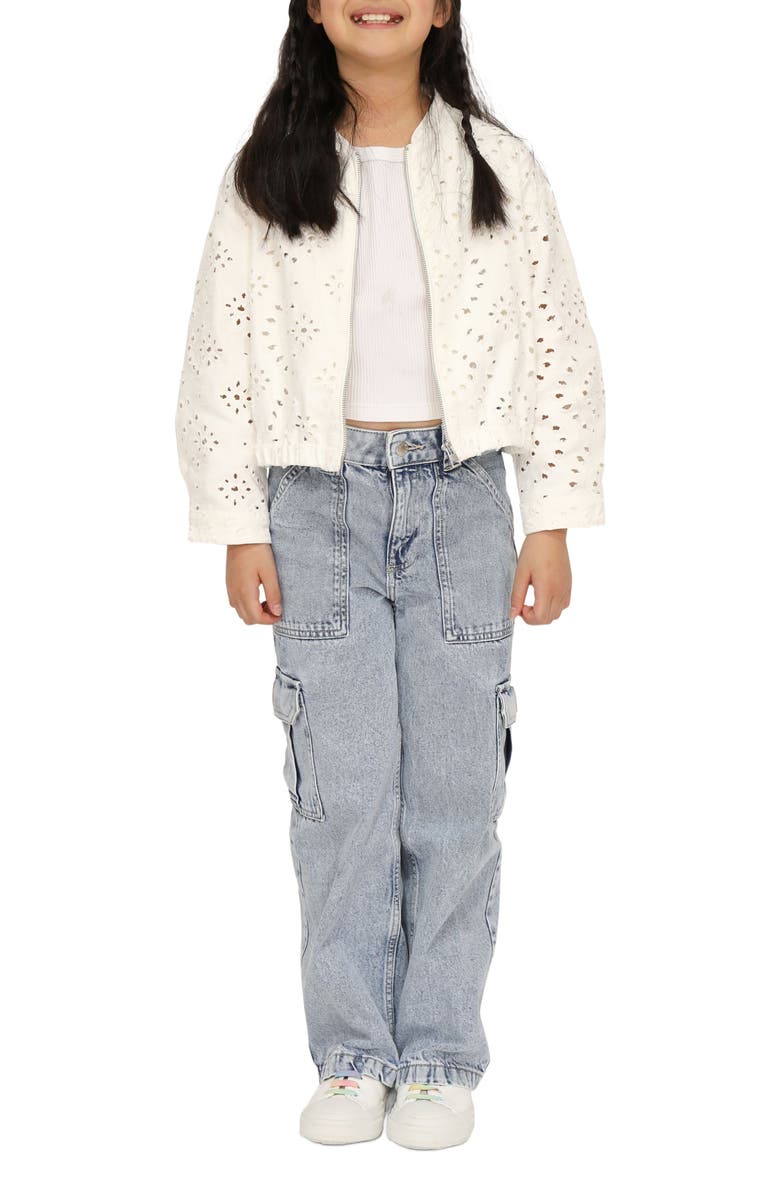 Belle & Bloom Cool Like Me Bomber, Alternate, color, White