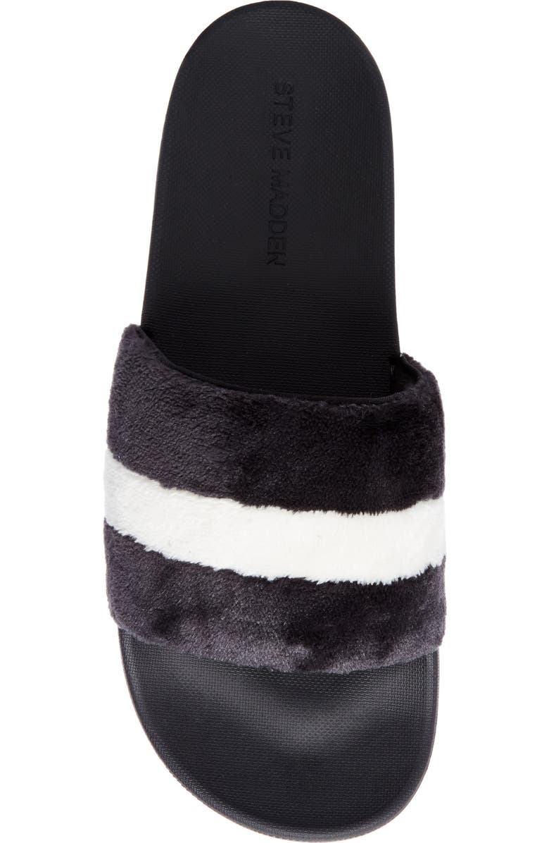 Steve Madden Resport Plush Slide Sandal, Alternate, color,