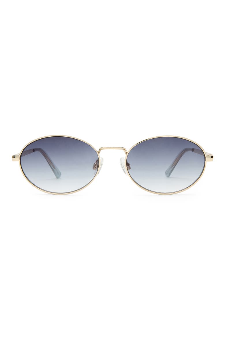 Ephermeris 56mm Oval Sunglasses, Main, color, GOLD / COOL SMOKE GRAD