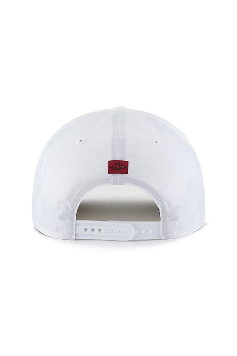 Men's '47 White Arkansas Razorbacks Condor Hitch brrr° Adjustable Hat, Alternate, color, White