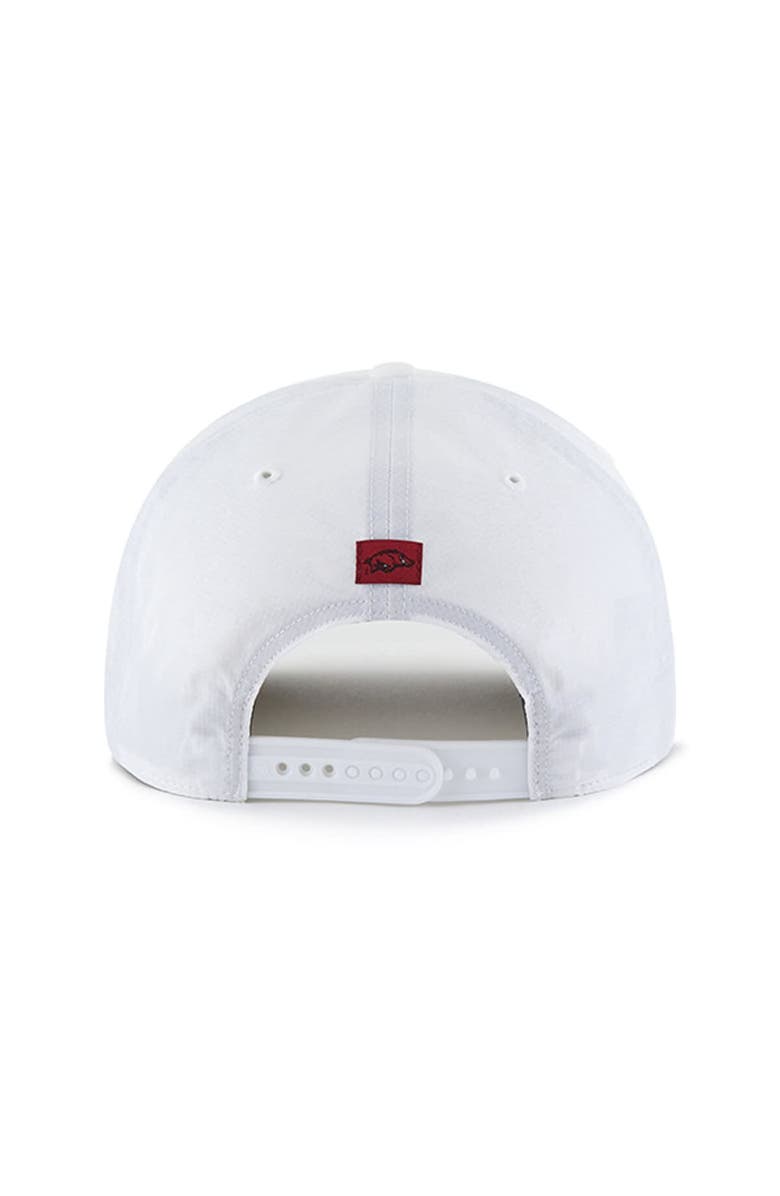 '47 Men's '47 White Arkansas Razorbacks Condor Hitch brrr° Adjustable Hat, Alternate, color, 