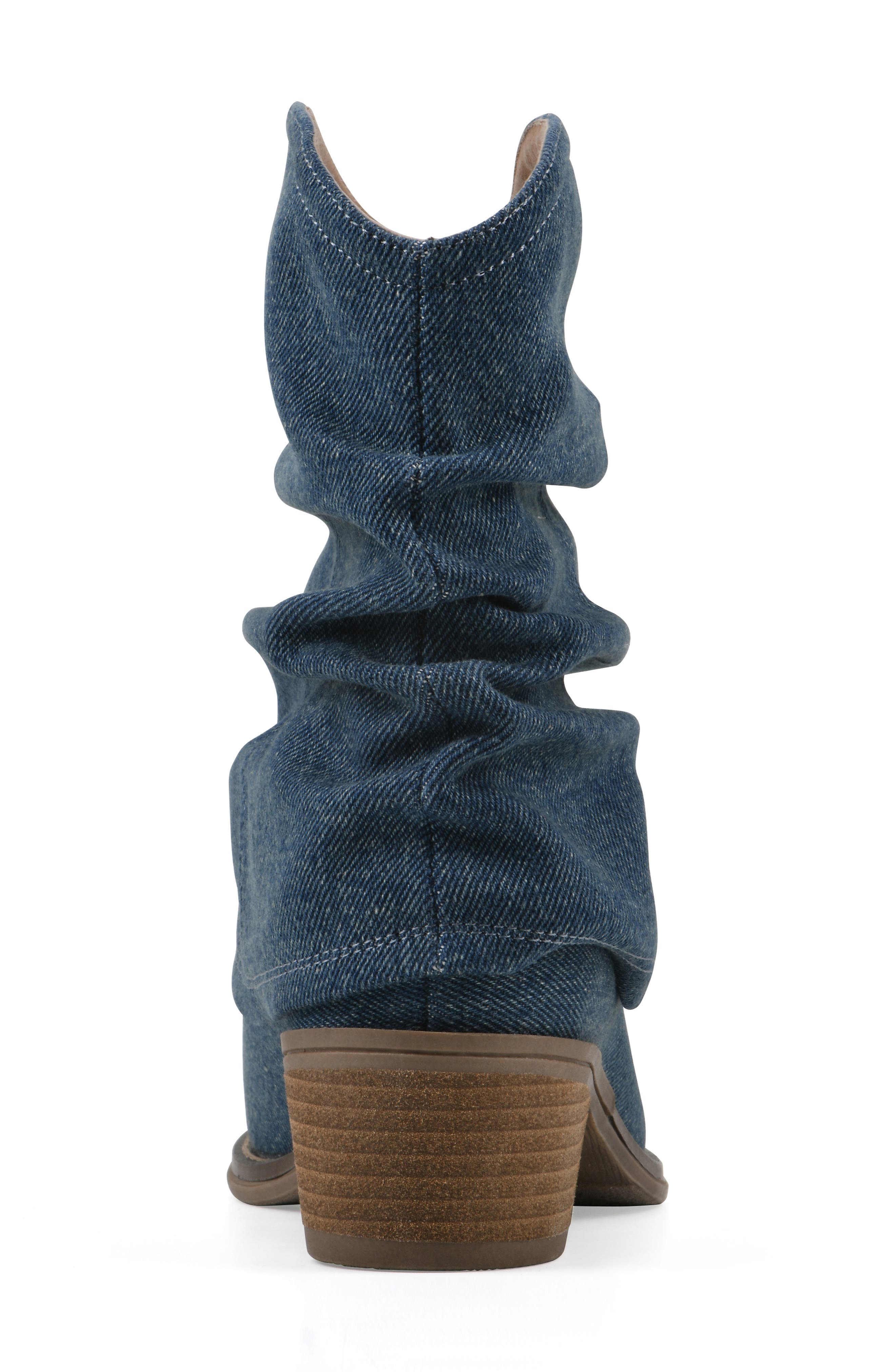 Alden Western Boot, Alternate, color, DARK DENIM/ FABRIC