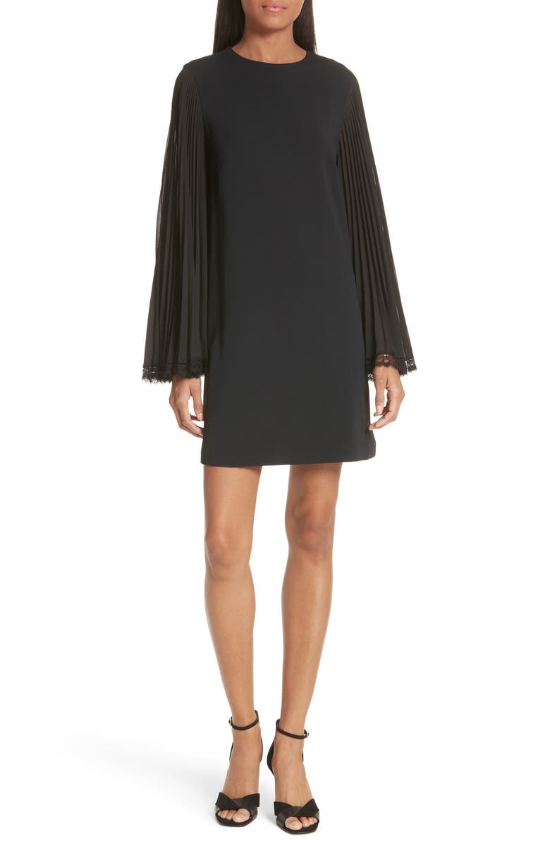 Simkhai Jonathan Simkhai Pleated Sleeve Shift Dress, Alternate, color, 