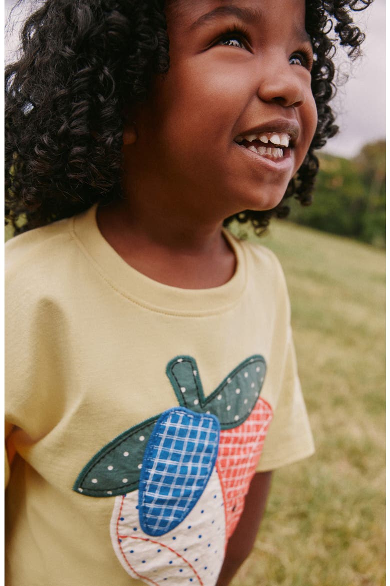 Kids' Strawberry Graphic T-Shirt & Shorts Set, Alternate, color, YELLOW