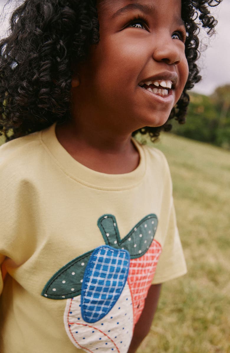 NEXT Kids' Strawberry Graphic T-Shirt & Shorts Set, Alternate, color, Yellow