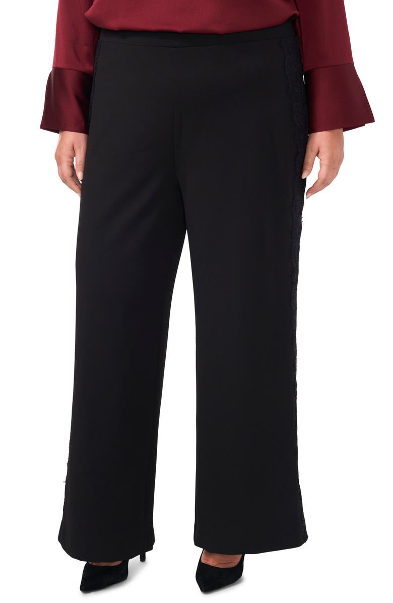 Vince Camuto Lace Stripe Wide Leg Pants, Main, color, 