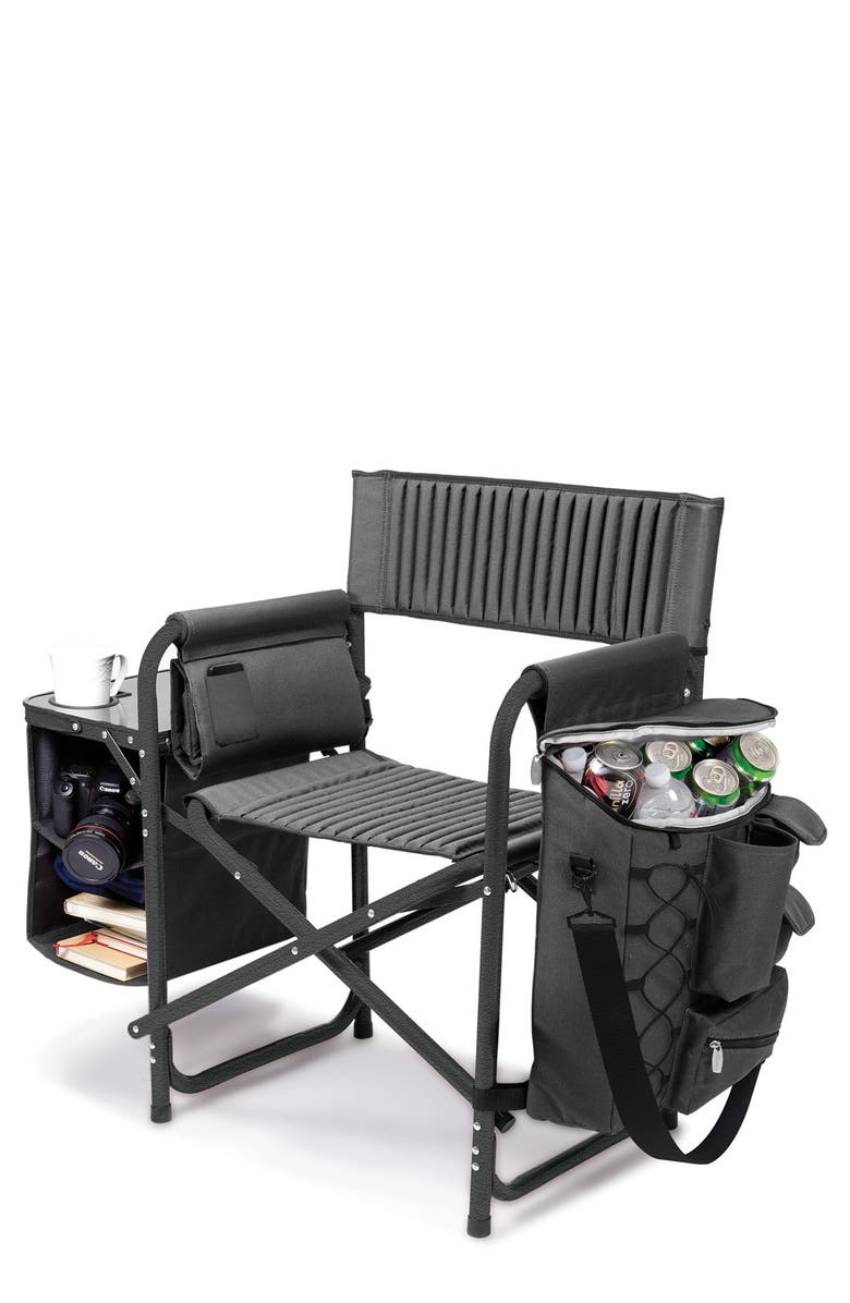 Oniva a Picnic Time Brand Picnic Time Fusion Backpack Chair with Cooler, Main, color, Black