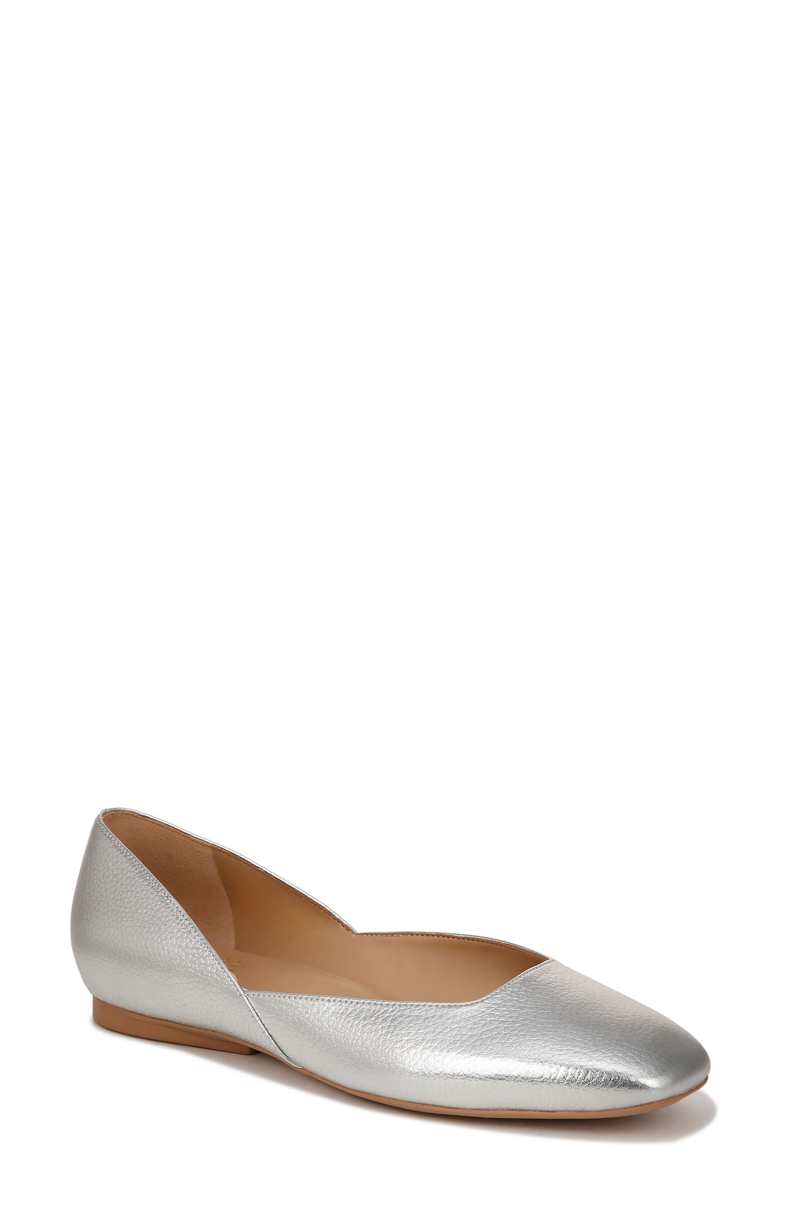 Cody Skimmer Flat, Main, color, SILVER CROC PATTERN LEATHER