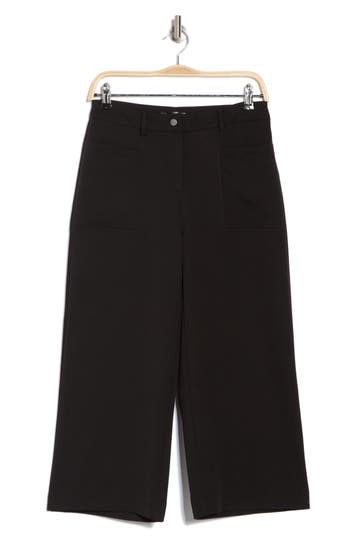 Nicole Miller High Waist Cropped Pants In Blue