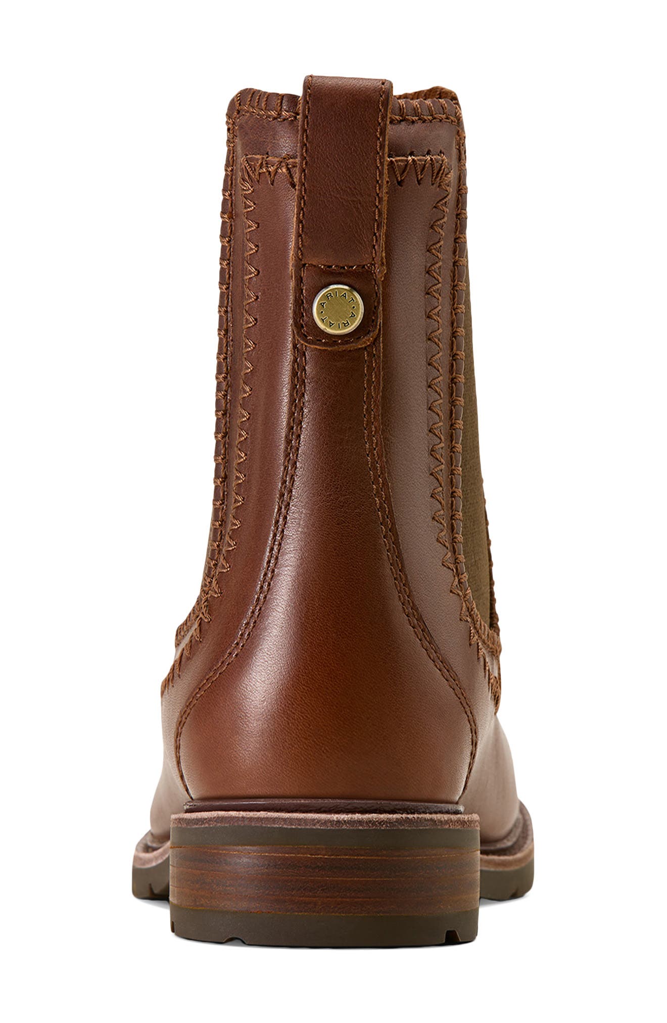 Ariat Wexford Blanket Stitch Chelsea Boot, Alternate, color, Deep Cognac