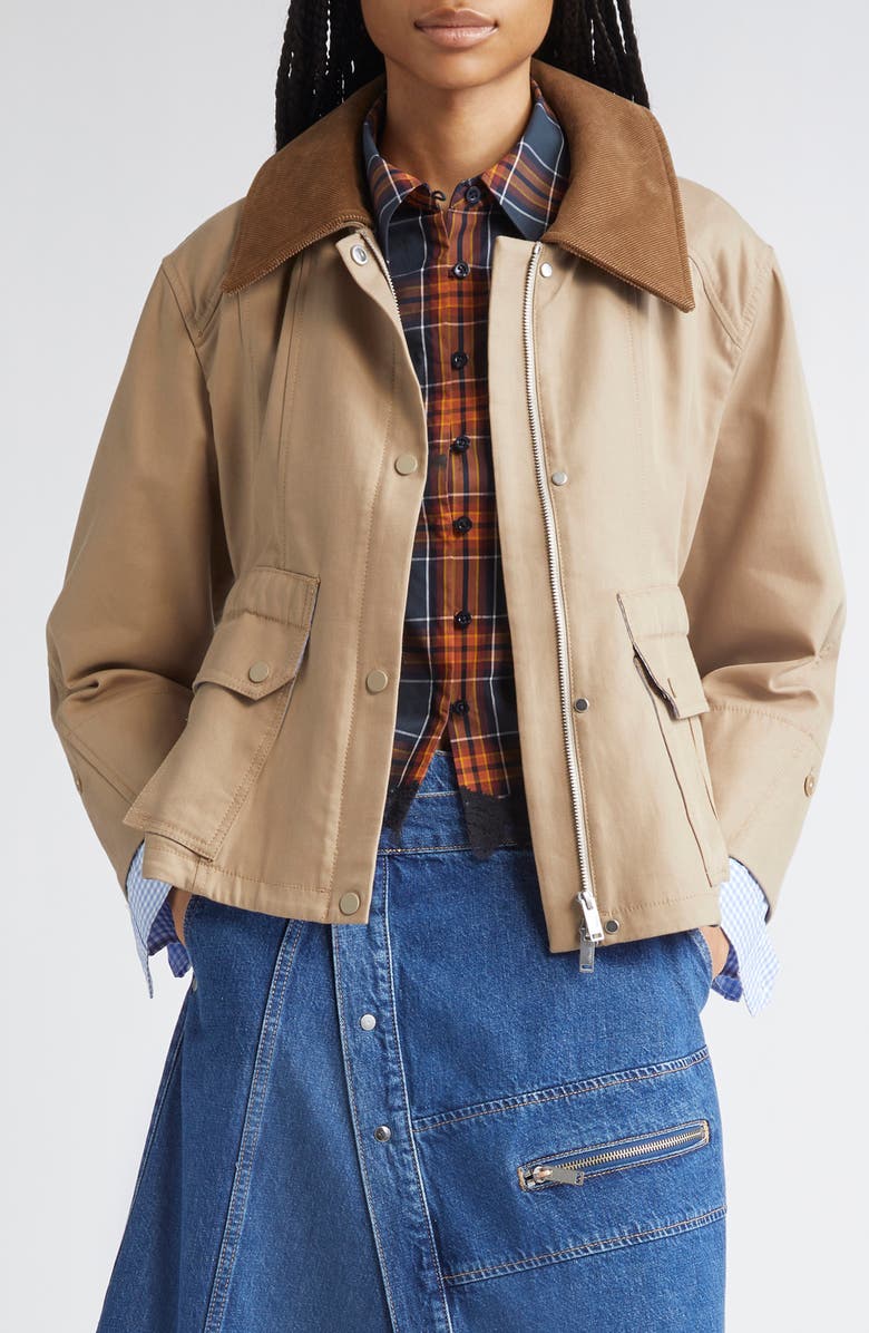 3.1 Phillip Lim Crop Barn Jacket, Main, color,