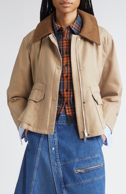 3.1 Phillip Lim Crop Barn Jacket In Brown