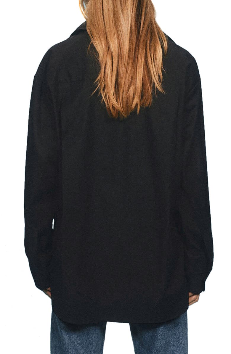 Reformation Women's Will Oversize Stretch Organic Cotton Button-Up Shirt, Alternate, color, 