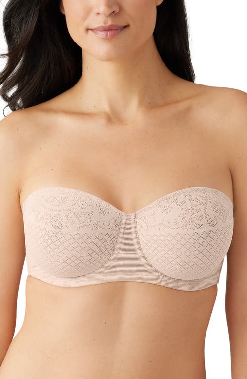 Wacoal Visual Effects Strapless Underwire Minimizer Bra in Sand at Nordstrom, Size 40D