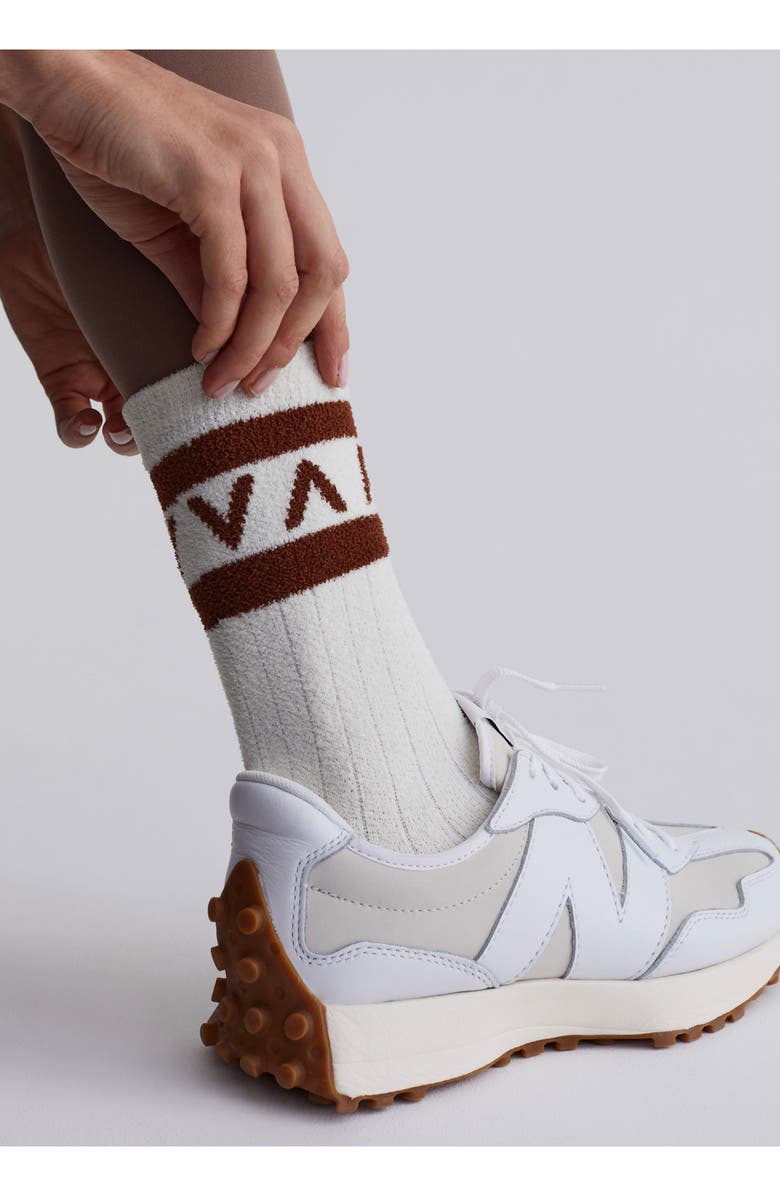 Varley Spencer Crew Socks, Alternate, color, Egrettort