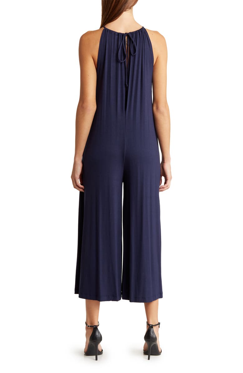 GO COUTURE Wide Leg Jumpsuit, Alternate, color, Navy