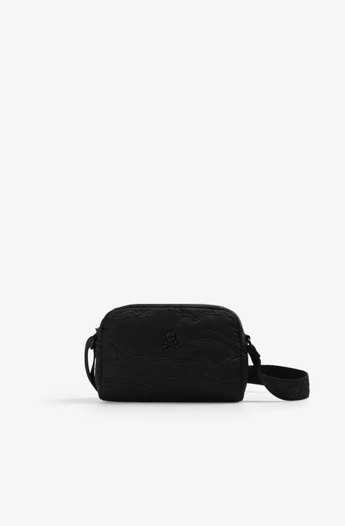 Scalpers Ny Emb Fabric Bag In Black