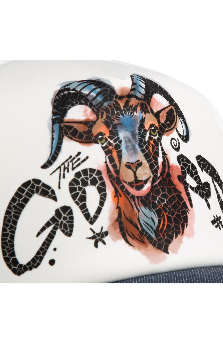 Goorin Bros. Goat Disruption Patch Snapback Trucker Hat, Alternate, color, Digital