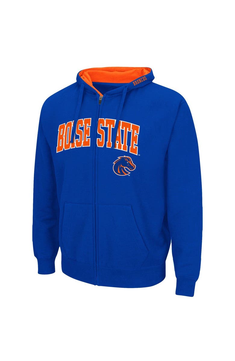 COLOSSEUM Men's Colosseum Royal Boise State Broncos Arch & Logo 3.0 Full-Zip Hoodie, Alternate, color, Royal