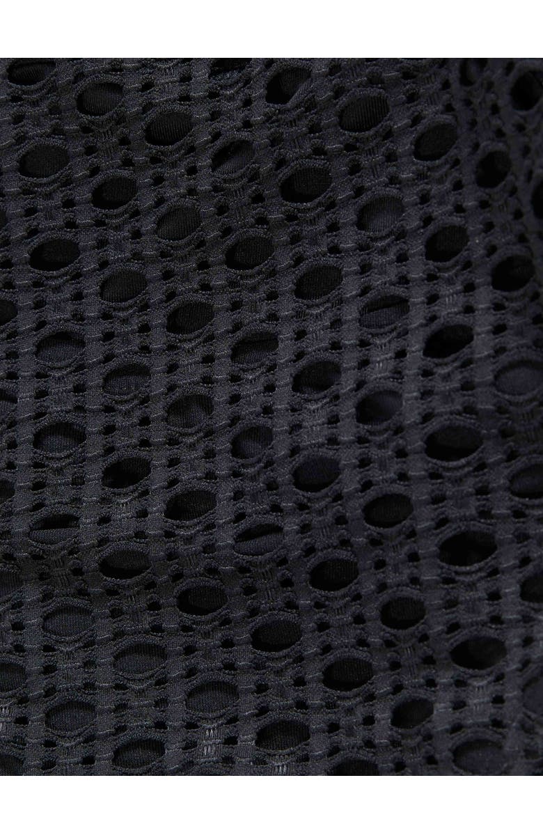Carmen Marc Valvo Button Up Shirt Swim, Alternate, color, Black