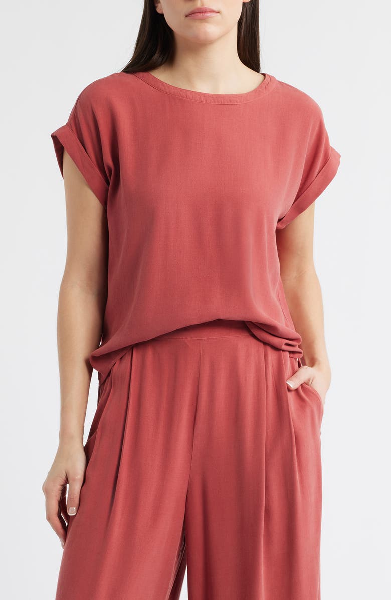 Cloth & Stone Crewneck T-Shirt, Main, color, Sun Washed Clay