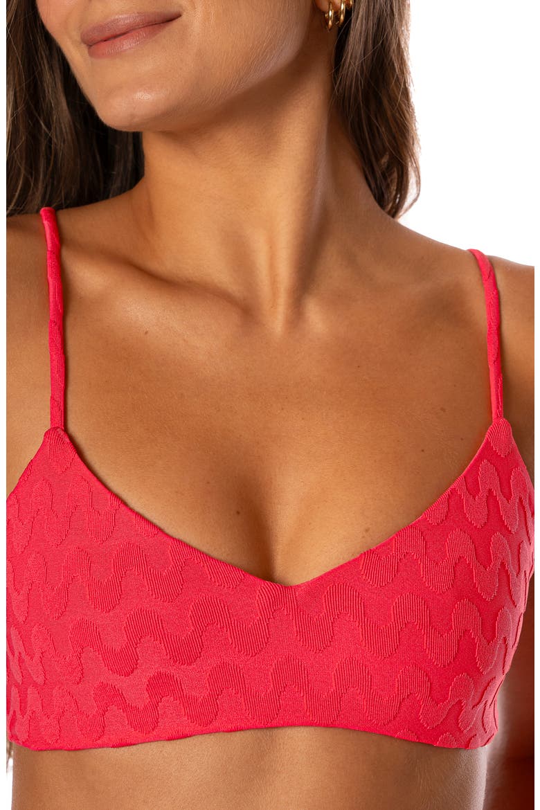 Apple Red Rocks Reversible Bikini Top, Alternate, color, RED
