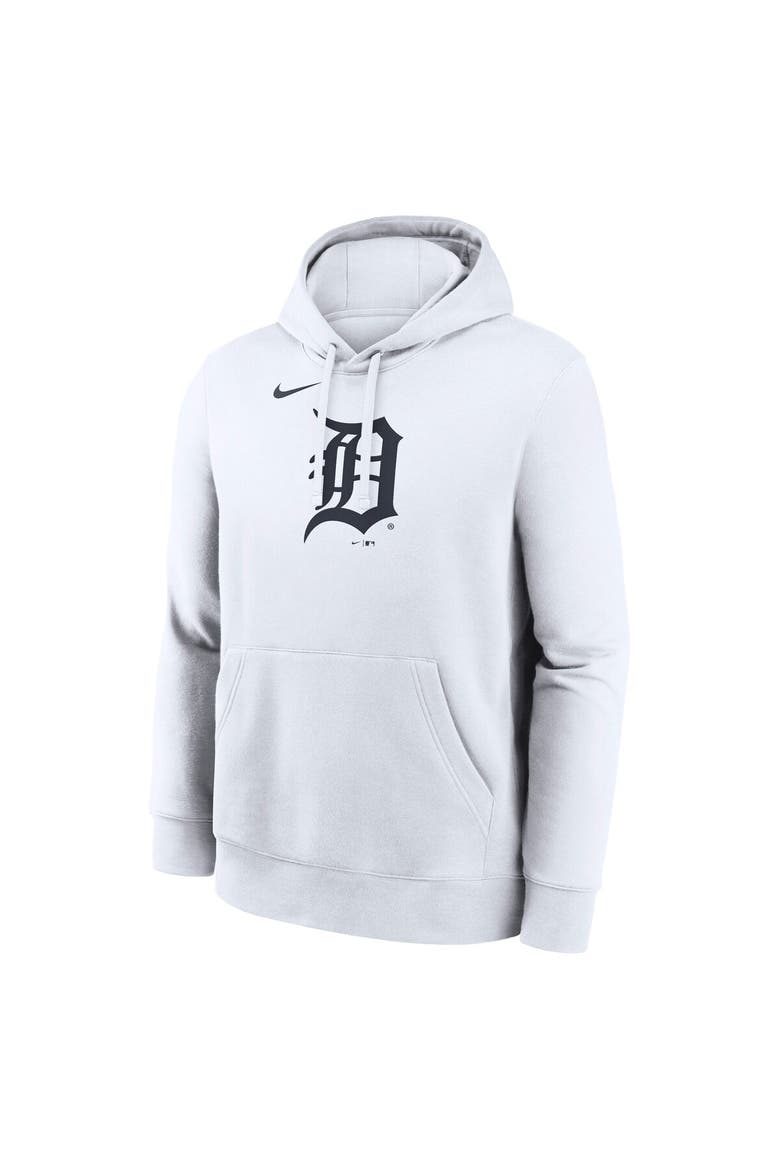 Men's Nike White Detroit Tigers Logo Club Hoodie, Alternate, color, White