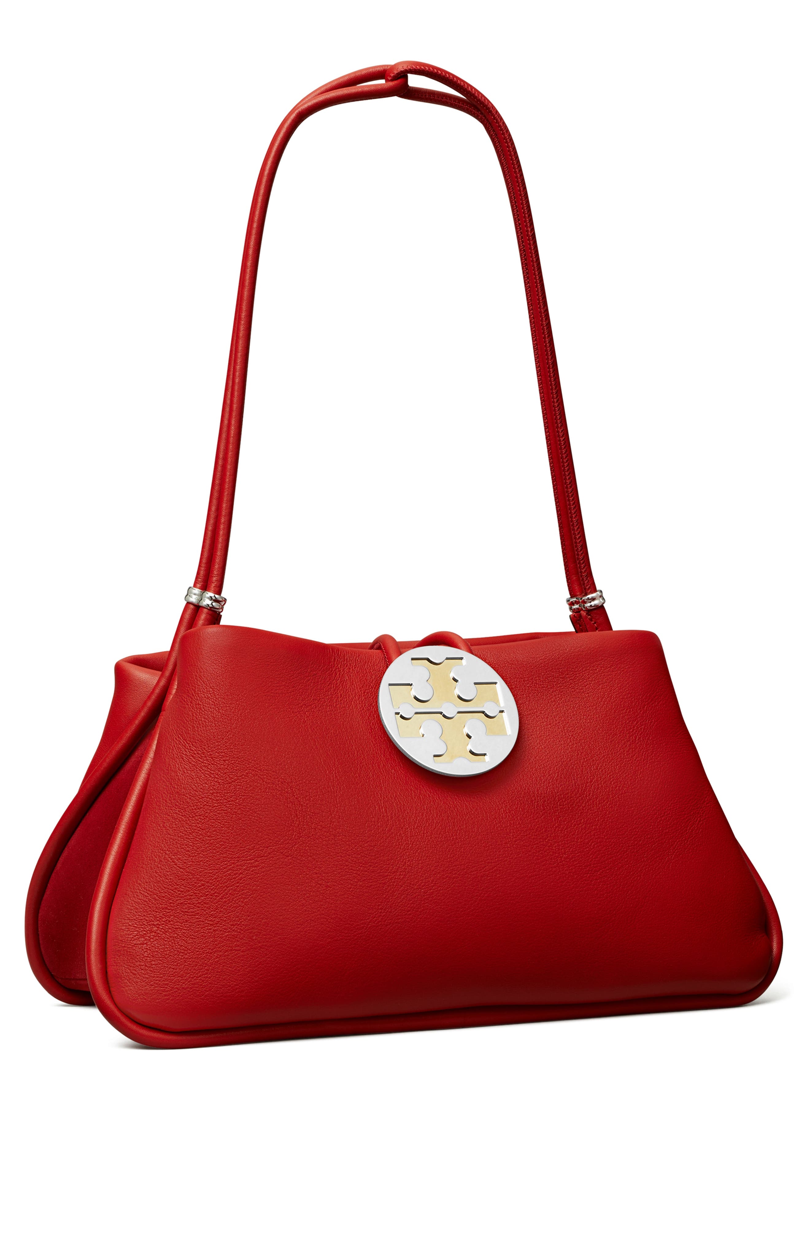 Tory Burch Violet Leather Shoulder Bag, Alternate, color, 