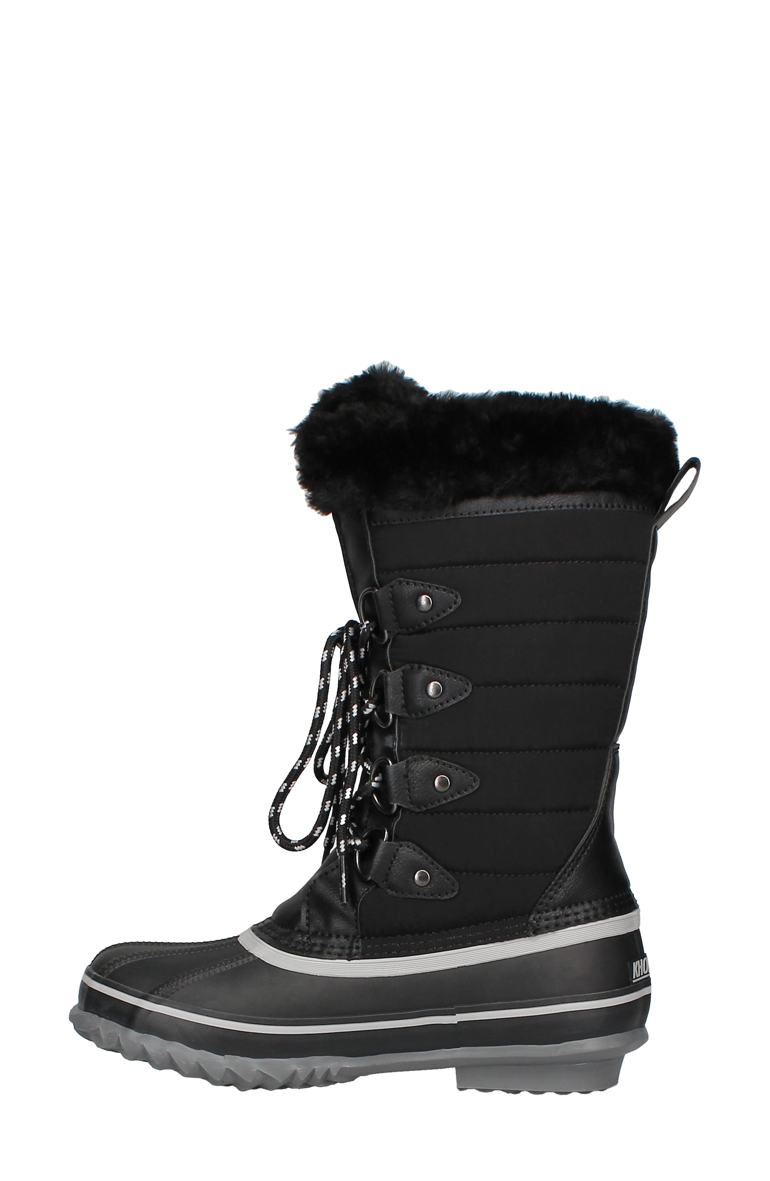 Khombu Denise Faux Fur Lined Boot, Alternate, color, 
