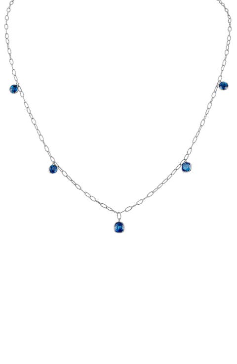 Icon Sapphire Tinsel Charm Necklace