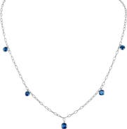 Mindi Mond Icon Sapphire Tinsel Charm Necklace