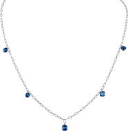 Mindi Mond Icon Sapphire Tinsel Charm Necklace