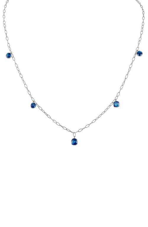 Mindi Mond Icon Sapphire Tinsel Charm Necklace