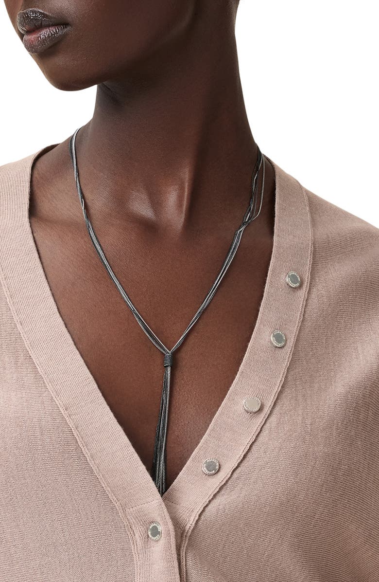 AllSaints Honor V Merino Wool Cardigan, Alternate, color, Pashmina Pink