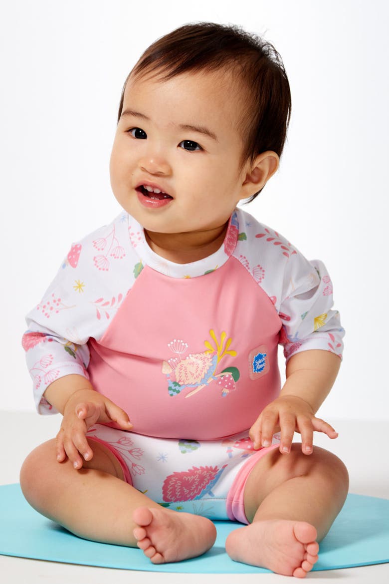 Happy Nappy® Sunsuit with Incorporated Swim Diaper, Alternate, color, Forest Walk