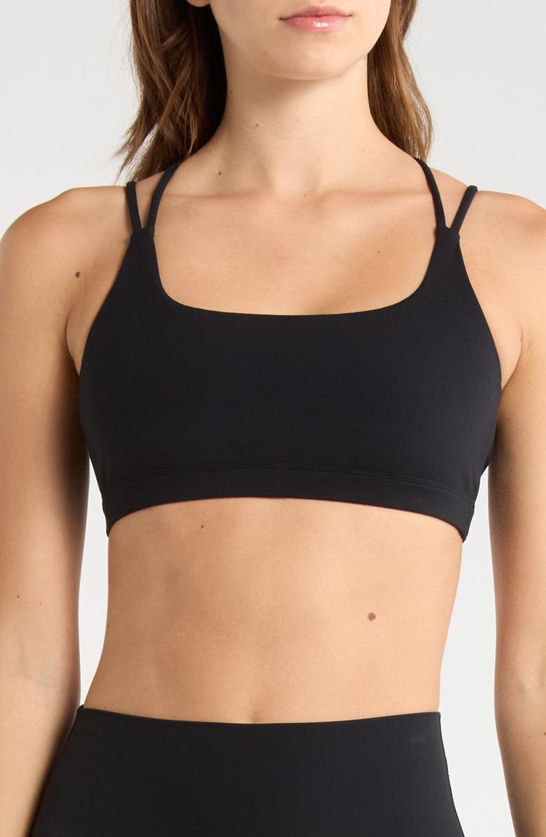 MPG Cloud Strappy Sports Bra, Main, color, Black