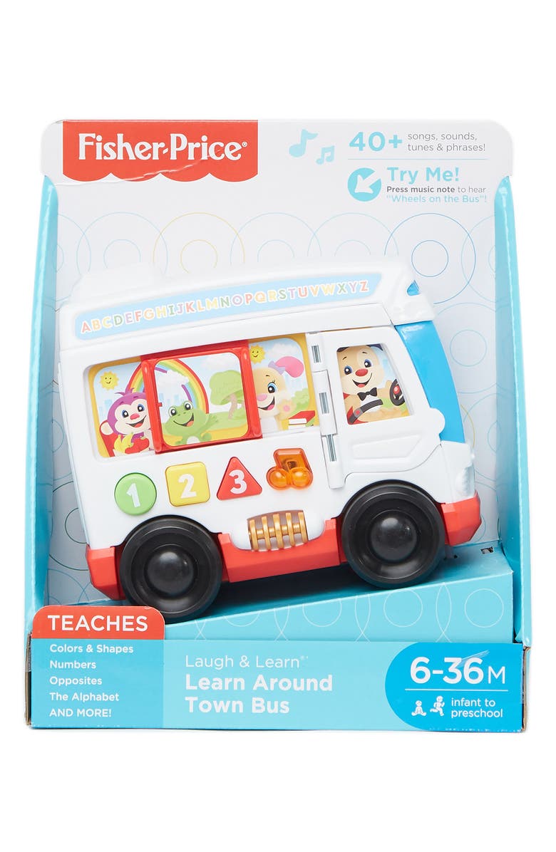 FISHER PRICE Laugh & Learn Learn Around Town Bus, Main, color, 