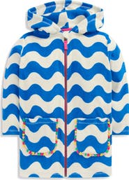 Mini Boden Kids' Romie Terry Hooded Cover-Up Dress