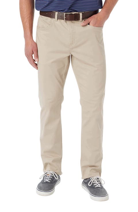 Horizon Modern Fit Stretch Cotton Blend 5-Pocket Pants