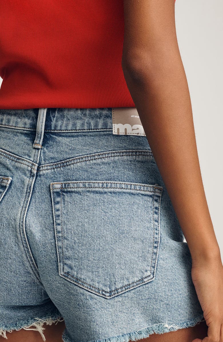 Mavi Jeans Rosie High Waist Denim Cutoff Shorts, Alternate, color, 