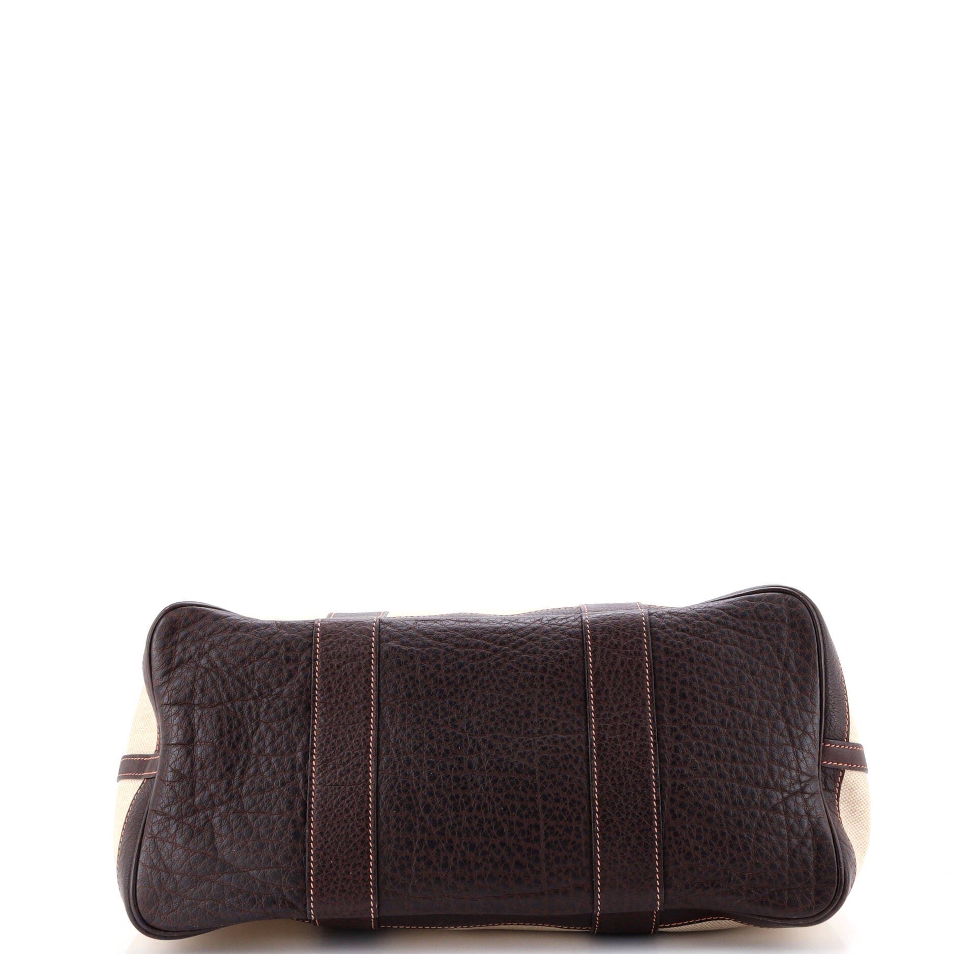 Pre-Owned Hermes Garden Party Tote Toile and Leather 36, Alternate, color, Cocaon