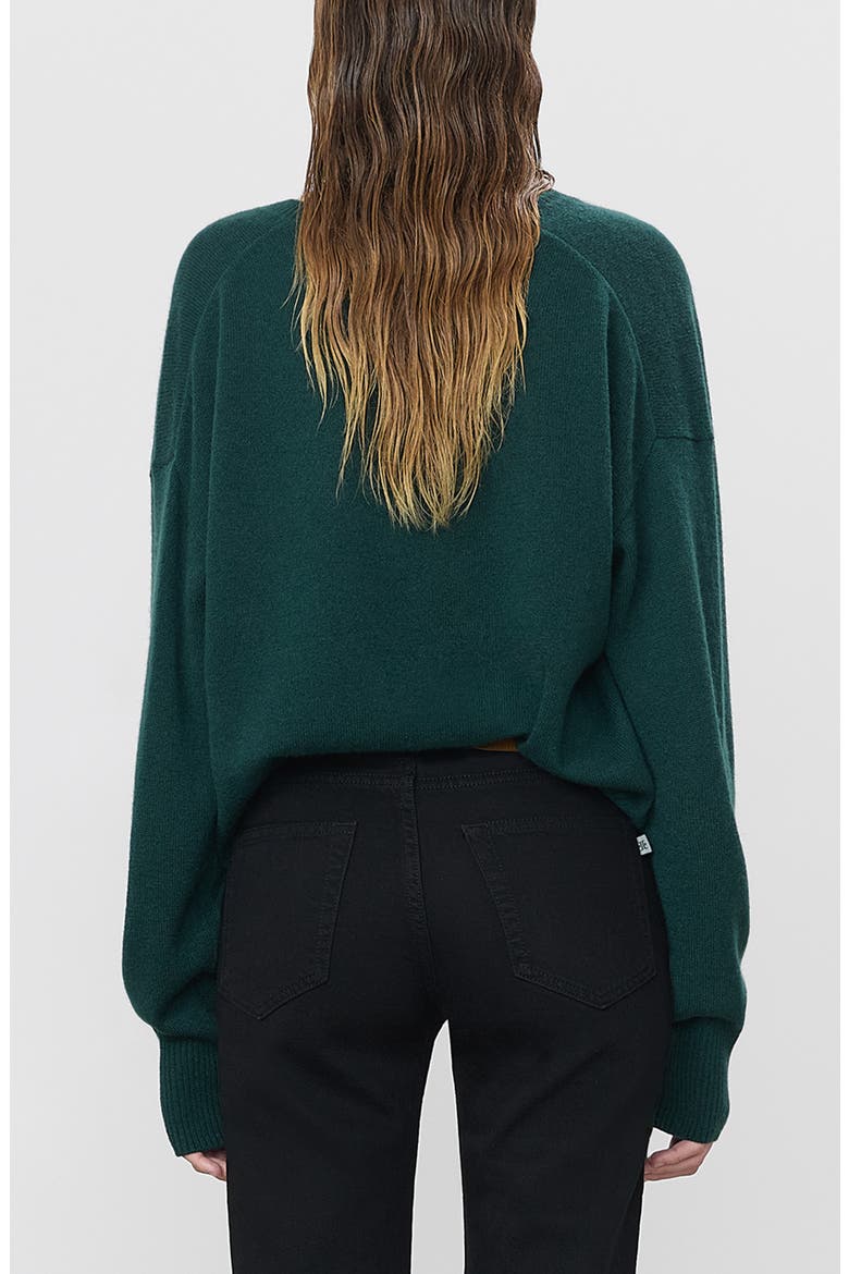 Marcel V-Neck Cashmere Blend Sweater, Alternate, color, FOREST