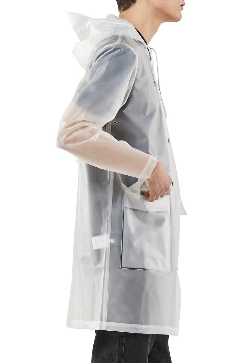 Waterproof Hooded Raincoat, Alternate, color, FOGGY WHITE