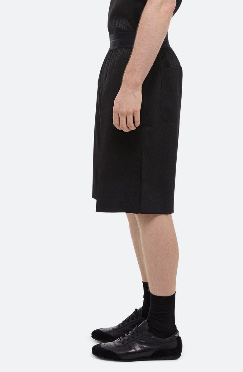 Helmut Lang Jacquard Satin Car Shorts, Alternate, color, 