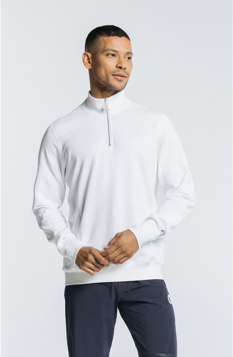 AVI Pickleball Warmup Pullover, Main, color, White Lotus