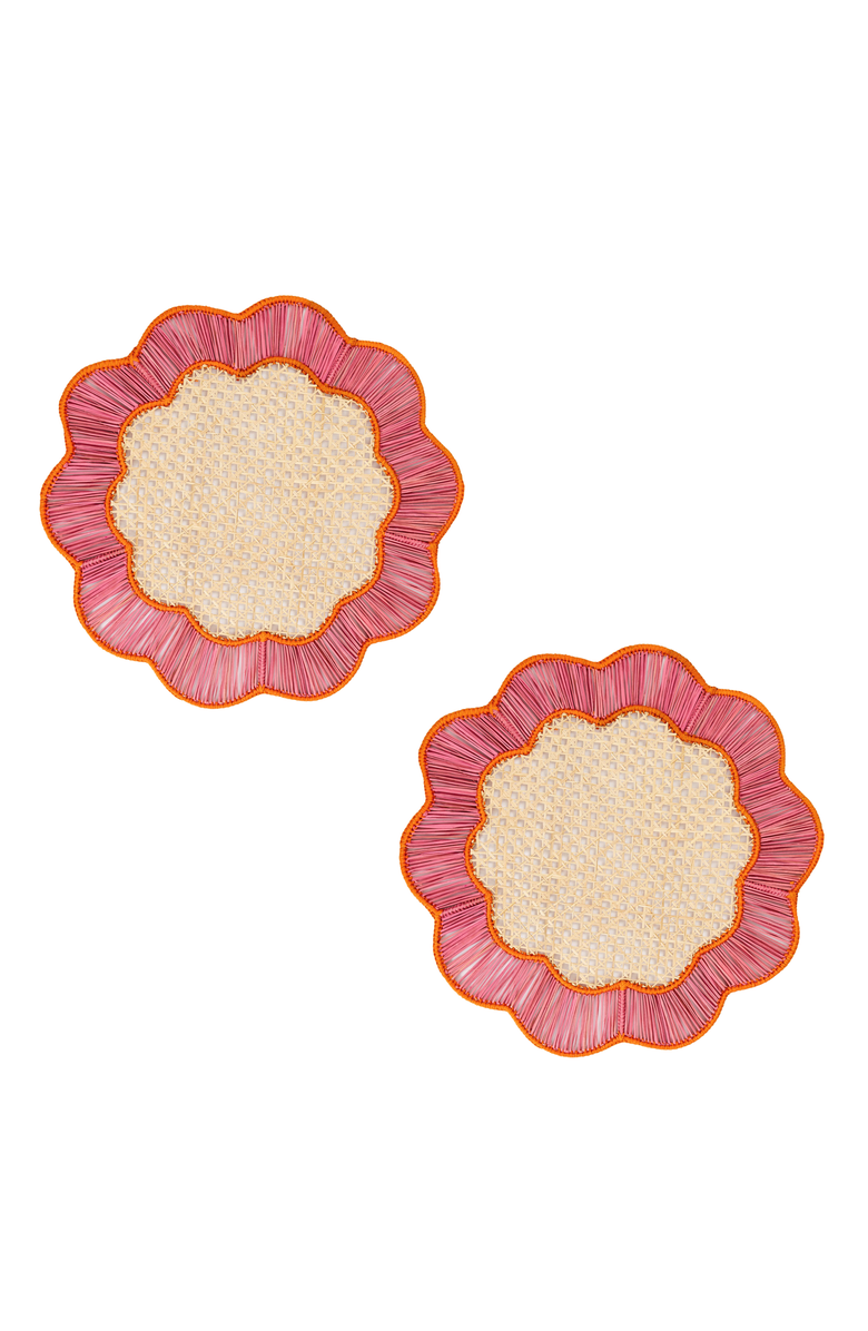 Coro Cora Hibiscus 3D Placemat - Set of 2, Main, color,