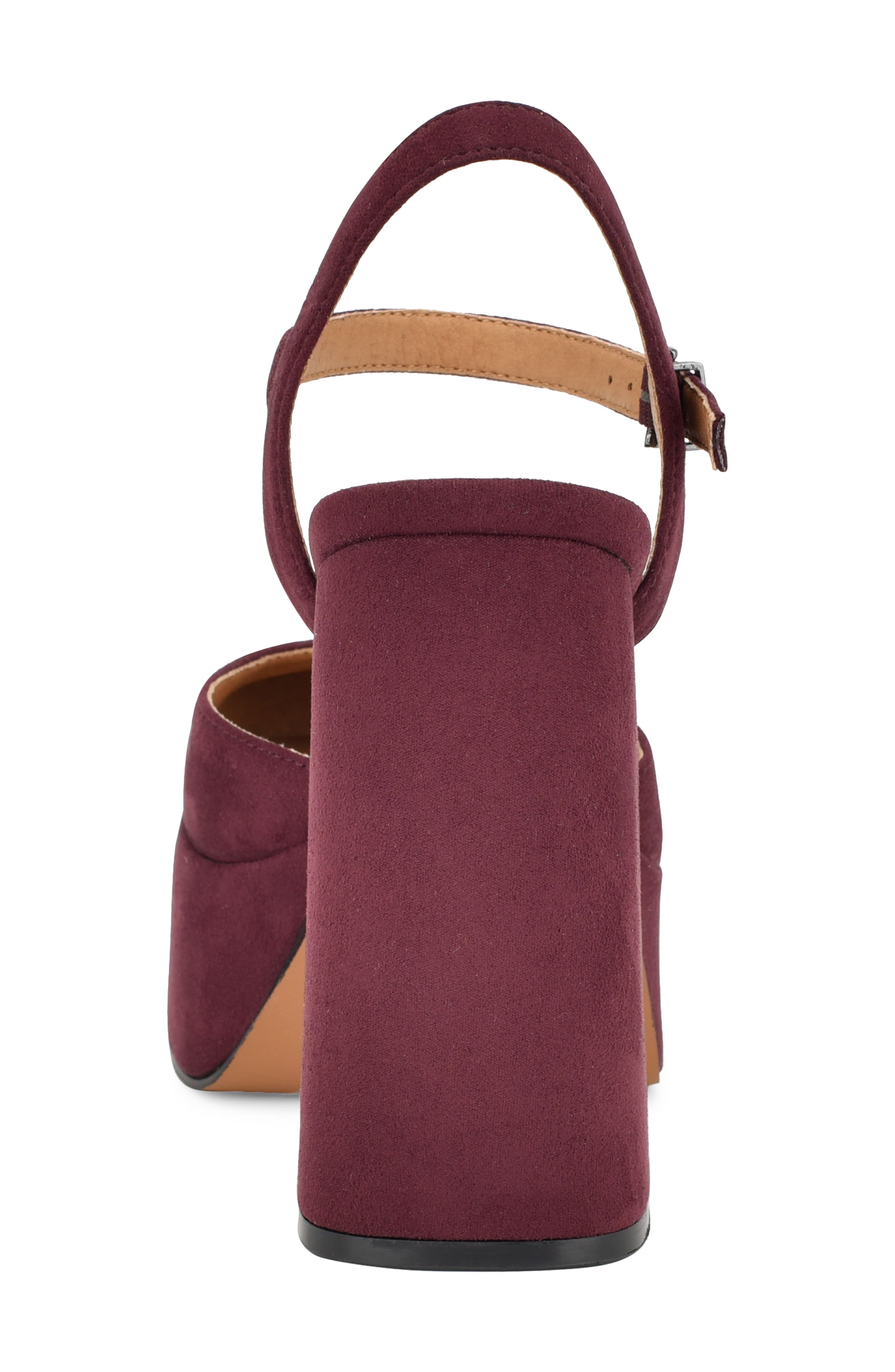 Nine West Stacie Platform Pump, Alternate, color, Dark Red