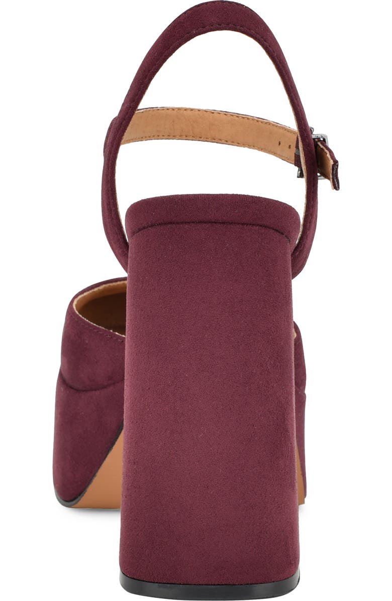 Nine West Stacie Platform Pump, Alternate, color, Dark Red