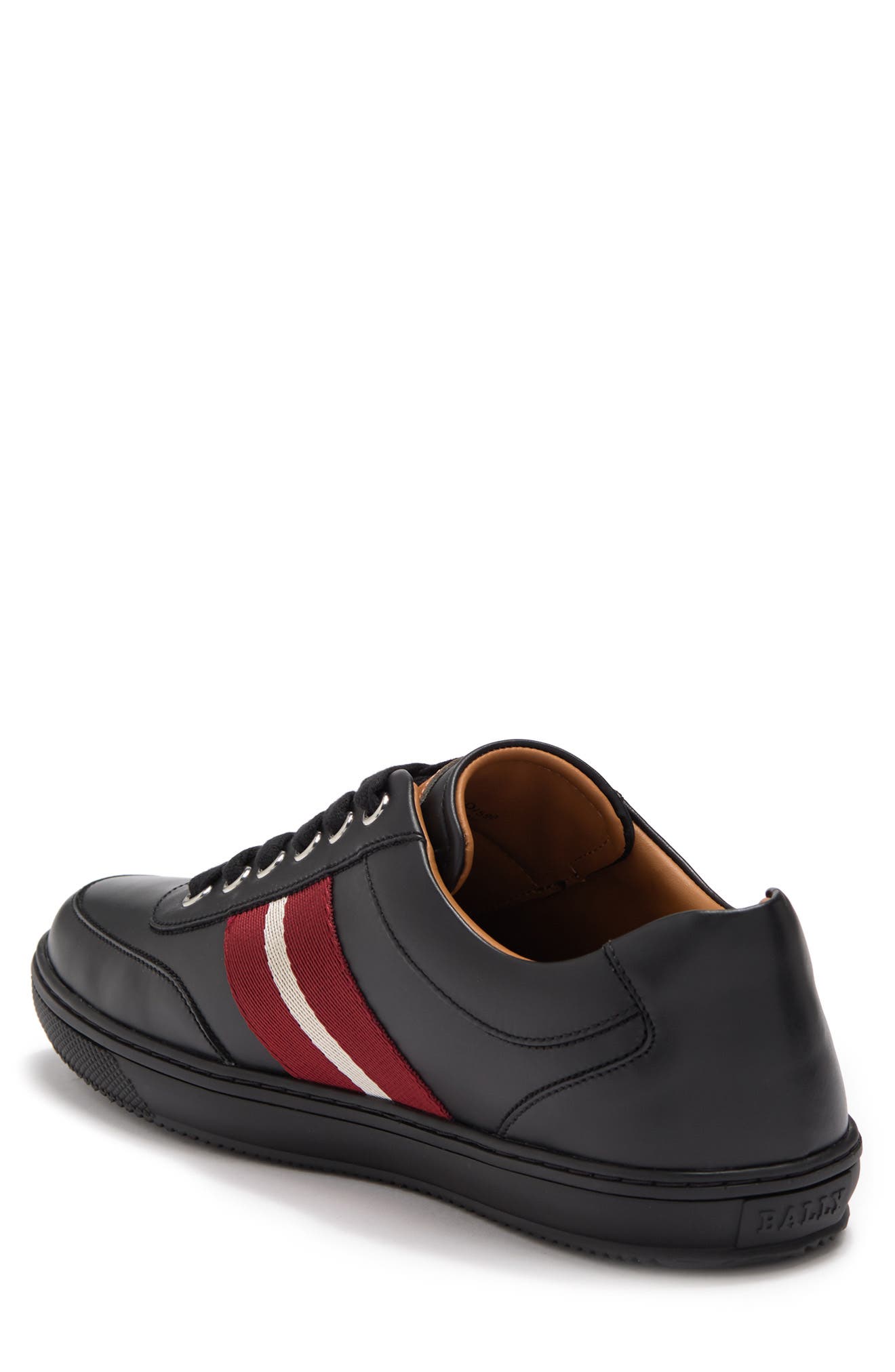 Oriano Leather Fashion Sneaker, Alternate, color, 0100 BLACK